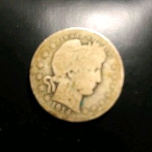 1914 Barber silver quarter